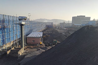 山西龍馬煤業第二代噴霧機降塵現場